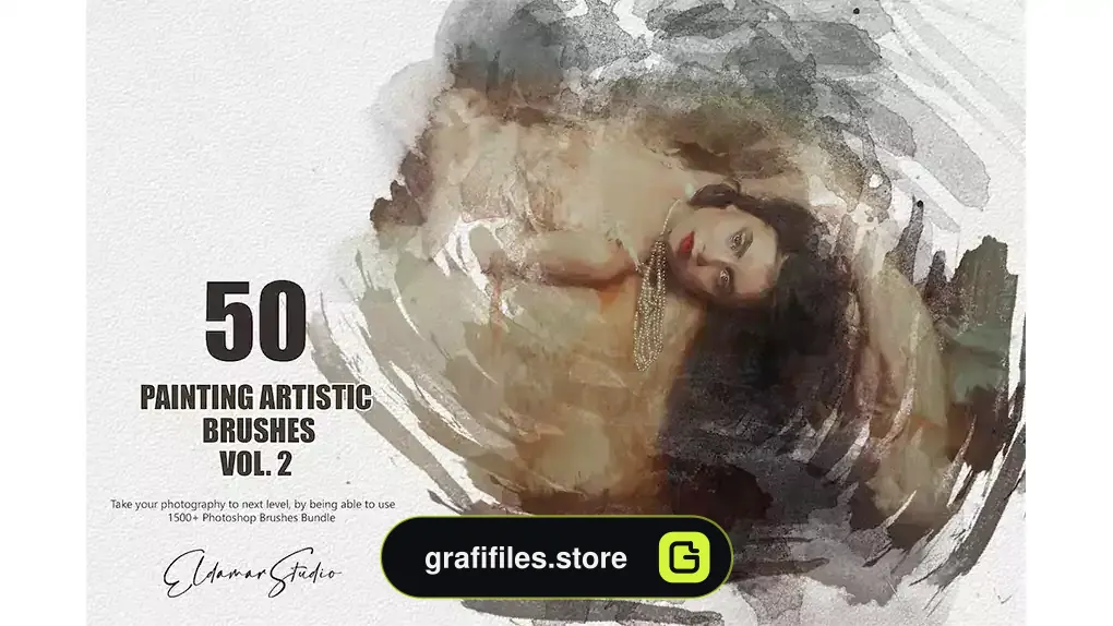 براش نقاشی دیجیتال فتوشاپ Painting Artistic Brushes - Vol. 2