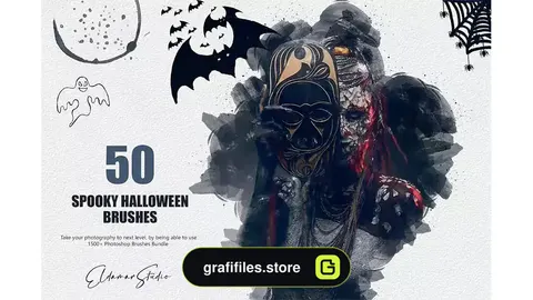 براش هالووین فتوشاپ Spooky Halloween Brushes