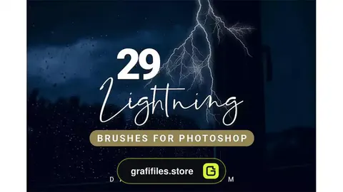 براش صاعقه فتوشاپ Lightning Photoshop Brushes