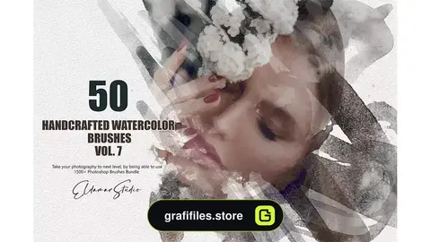 براش آبرنگ فتوشاپ Handcrafted Watercolor Brushes 7