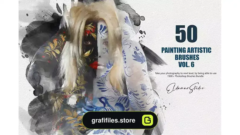 براش نقاشی دیجیتال فتوشاپ Painting Artistic Brushes Vol.6