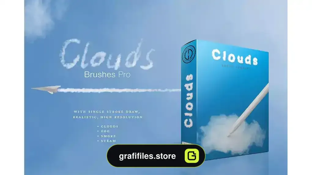 براش ابر و دود فتوشاپ Clouds/Smoke Brushes Pro