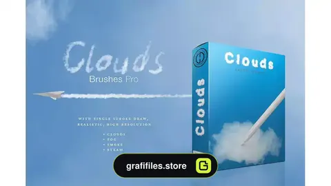 براش ابر و دود فتوشاپ Clouds/Smoke Brushes Pro