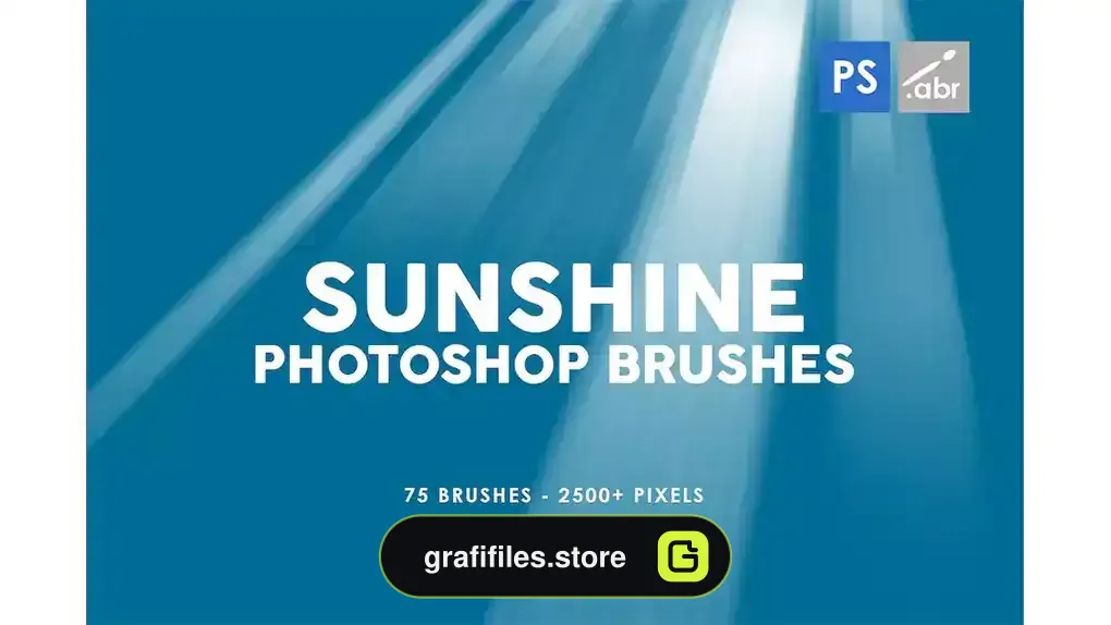 براش نور خورشید Sunshine Photoshop Stamp Brushes
