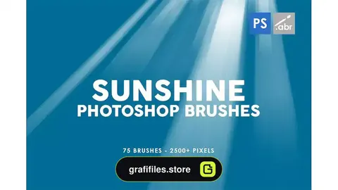 براش نور خورشید Sunshine Photoshop Stamp Brushes