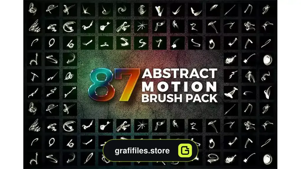 براش انتزاعی فتوشاپ Abstract Motion Brush Pack