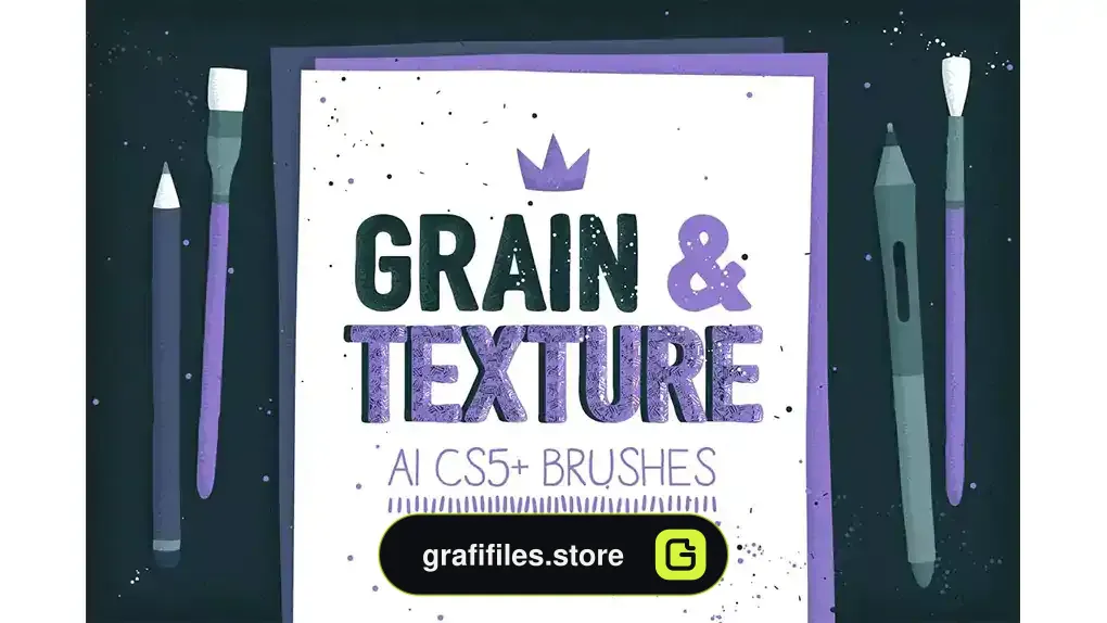 براش ایلوستریتور AI grain & texture brushes