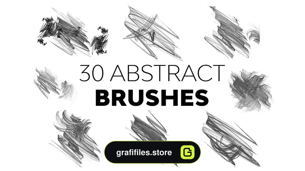 براش رد قلمو فتوشاپ Abstract Brush Strokes Brushes