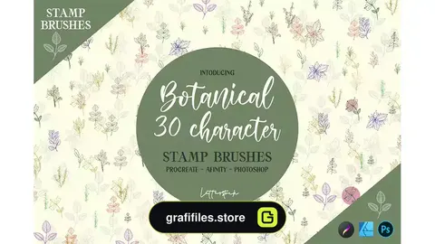 براش برگ گیاهان فتوشاپ Botanical | Stamp Brushes