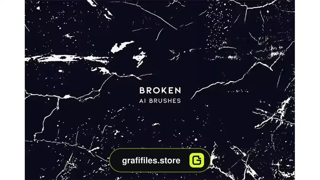براش شکستگی ایلوستریتور Broken Brushes Set