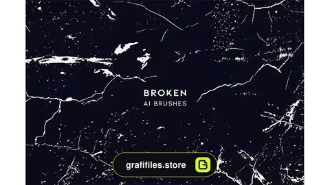 براش شکستگی ایلوستریتور Broken Brushes Set