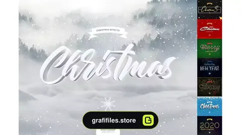 استایل متن کریسمس Christmas Text Effects