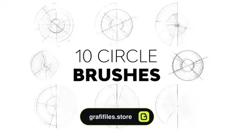 براش دایره فتوشاپ Circle Brushes
