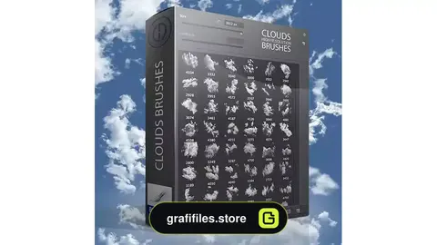 براش ابر فتوشاپ Clouds Brushes 2