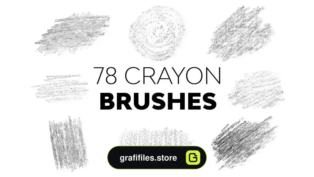 براش مداد فتوشاپ Crayon Brushes