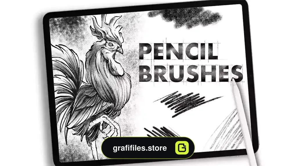 براش مداد پروکریت Dans Pencil Brush Procretae 1