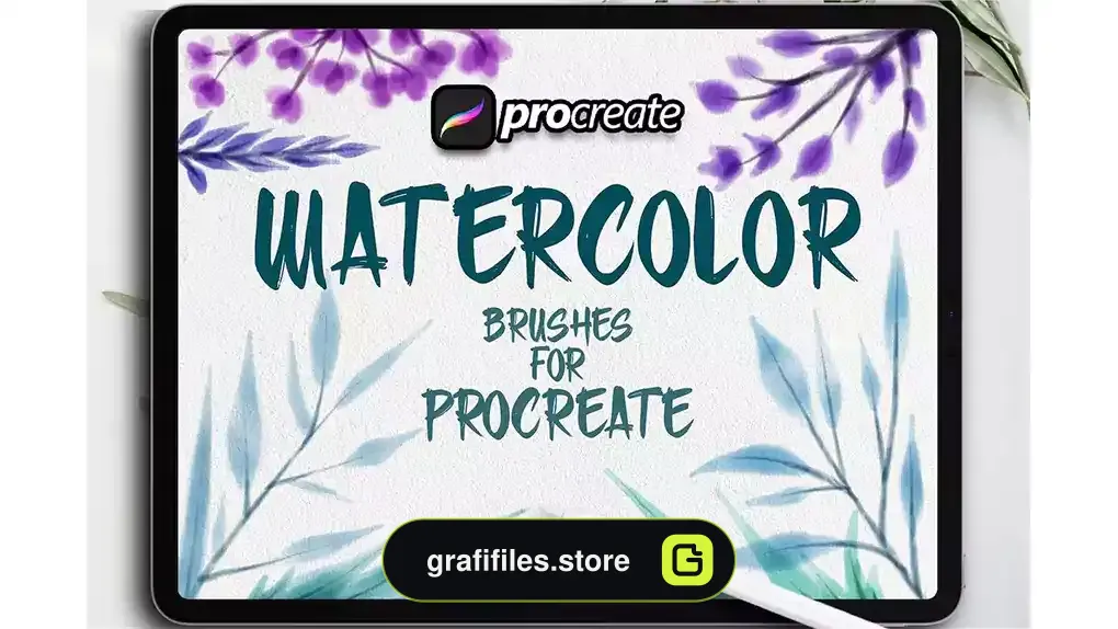 براش تکسچر آبرنگ پروکریت Dans Watercolor Texture Brush Procreate