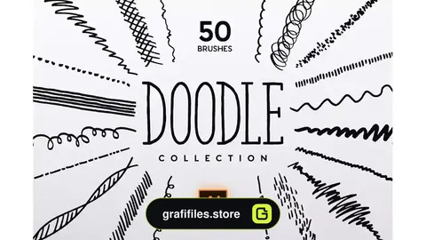 براش ایلوستریتور Doodle Brush Collection