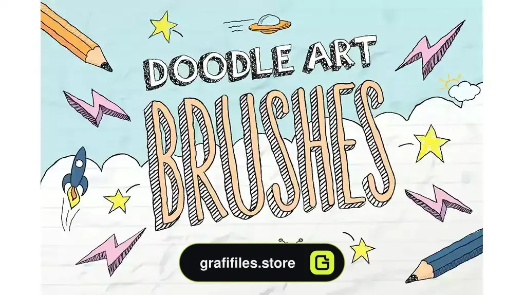 براش ایلوستریتور Doodle Brushes