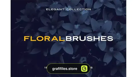 براش گل فتوشاپ Elegant Floral Brushes for Photoshop