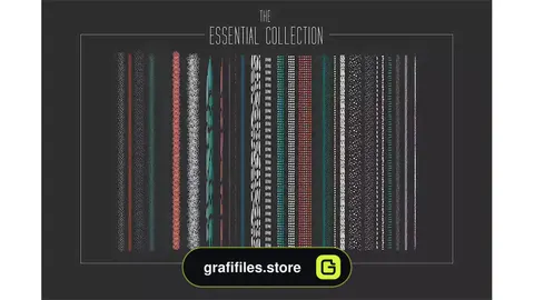 براش ایلوستریتور Essential Artistic Illustrator Brush Collection