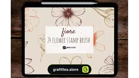 براش گل پروکریت Fiore – Procreate Stamp Brush