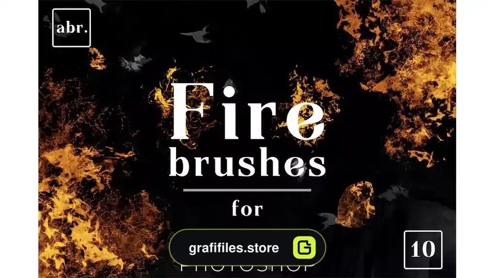 براش آتش فتوشاپ Fire Photoshop Brushes