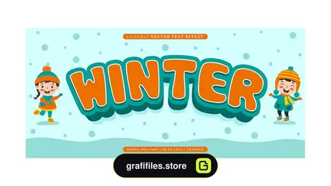 استایل متن ایلوستریتور Fully Editable Text Effect Style