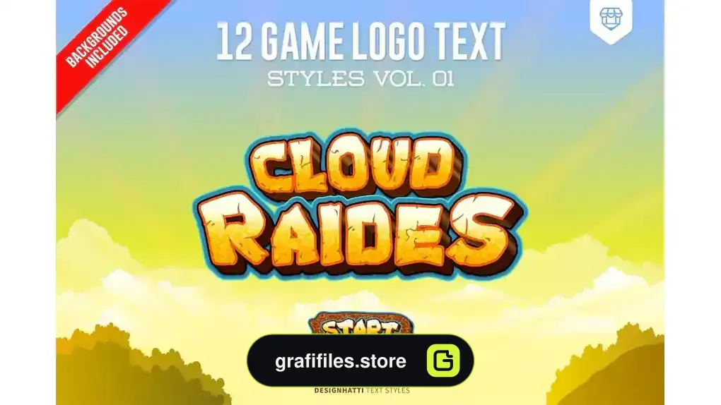 استایل متن لوگو بازی Game Logo Text Styles
