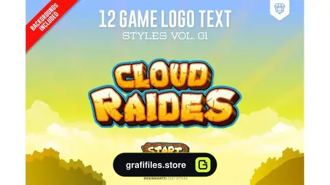 استایل متن لوگو بازی Game Logo Text Styles