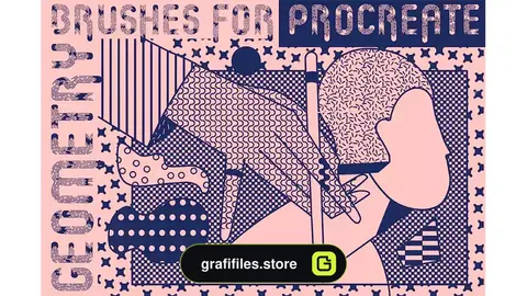 براش هندسی پروکریت Geometry brushes for Procreate