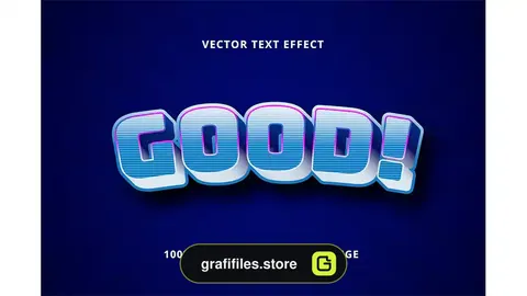افکت متن سه بعدی Good 3D - Text Effect Editable