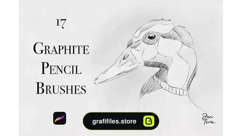 براش پروکریت مداد Graphite Pencils for Procreate