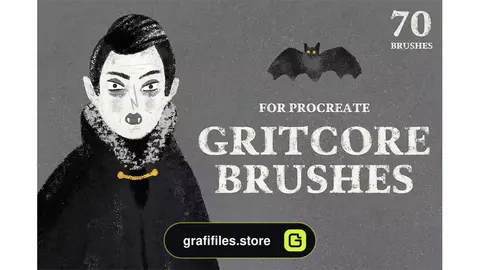 براش پروکریت Gritcore Brushes for Procreate