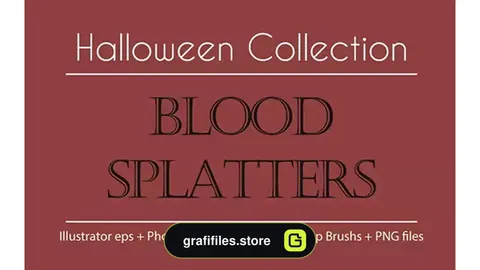 براش پاشیدن خون Halloween Collection - Blood Splatters