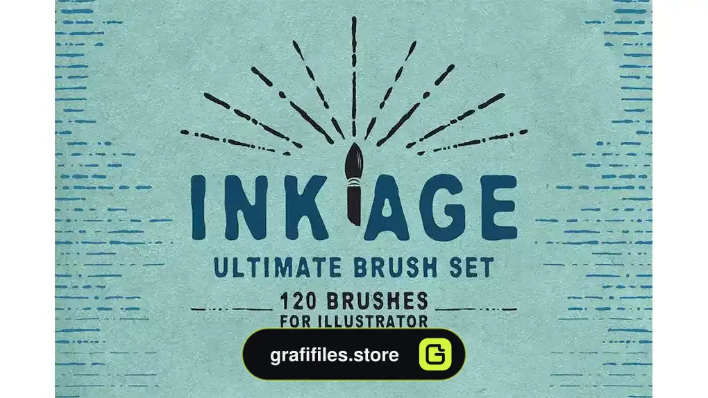 براش جوهر ایلوستریتور Ink Age Brushes for Adobe Illustrator