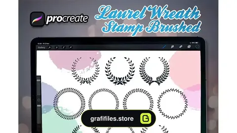 براش پروکریت تاج گل Laurel Wreath Brush Ornament