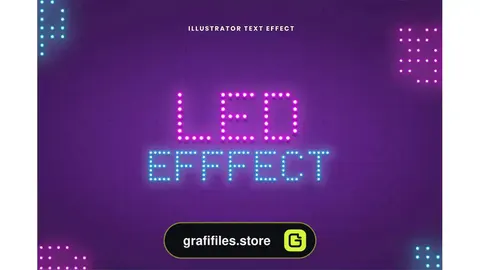 افکت متن LED Text Effect