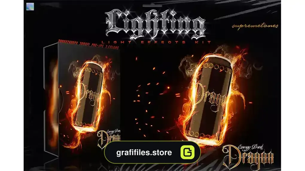 براش نور فتوشاپ Light Effects Kit