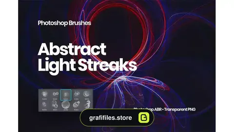 براش نور فتوشاپ Light Streaks Photoshop Brushes