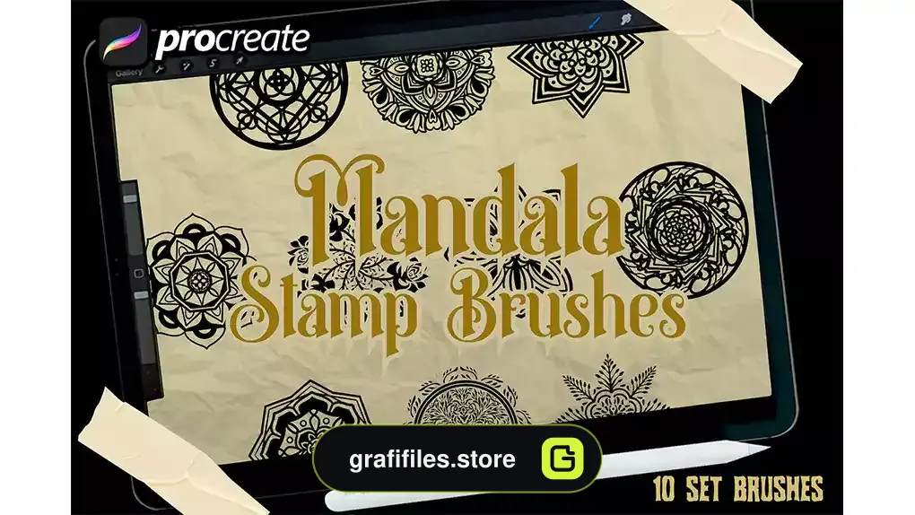 براش پروکریت Mandala stamp brush