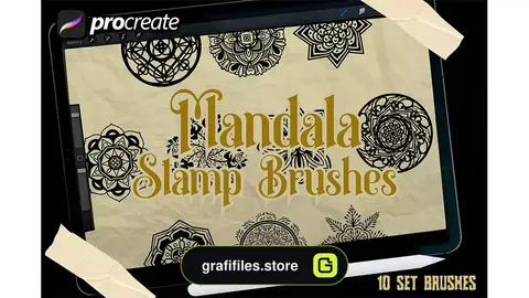 براش پروکریت Mandala stamp brush