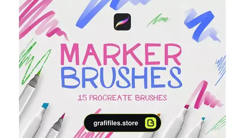 براش پروکریت Marker Procreate Brushes