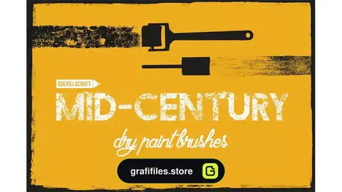 براش ایلوستریتور Mid-century brushes for Adobe Illustrator