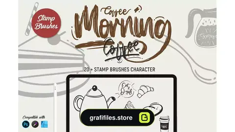 براش مهر قهوه Morning Coffee | Stamp brushes