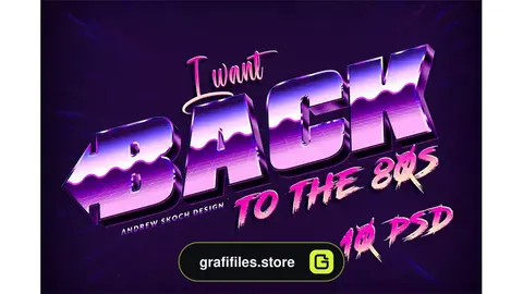 استایل متن New 80s Text Effects