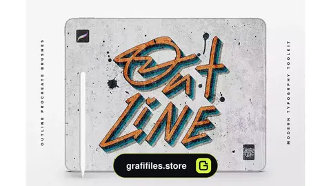 براش پروکریت Outline Procreate Brushes