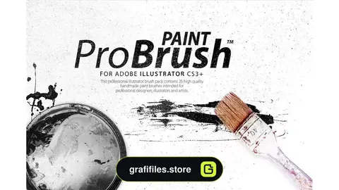 براش قلمو نقاشی ایلوستریتور Paint ProBrush