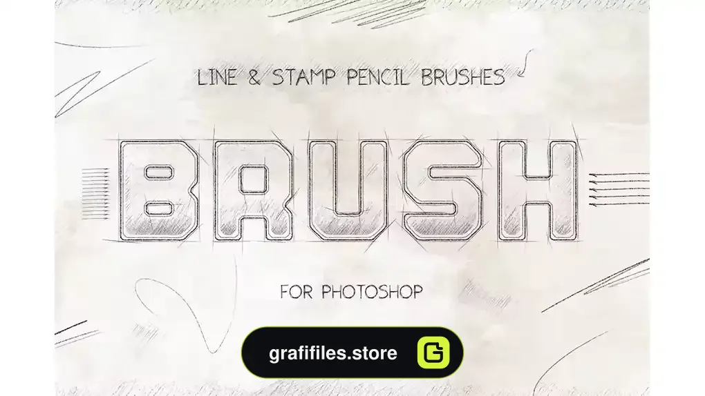 براش مداد فتوشاپ Pencil Brushes Photoshop