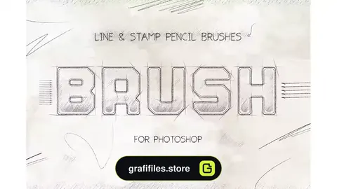 براش مداد فتوشاپ Pencil Brushes Photoshop